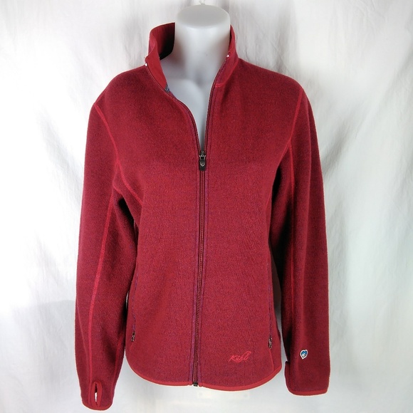 Kuhl Jackets & Blazers - Kuhl Brick Red Fleece Jacket Medium w Thumbholes